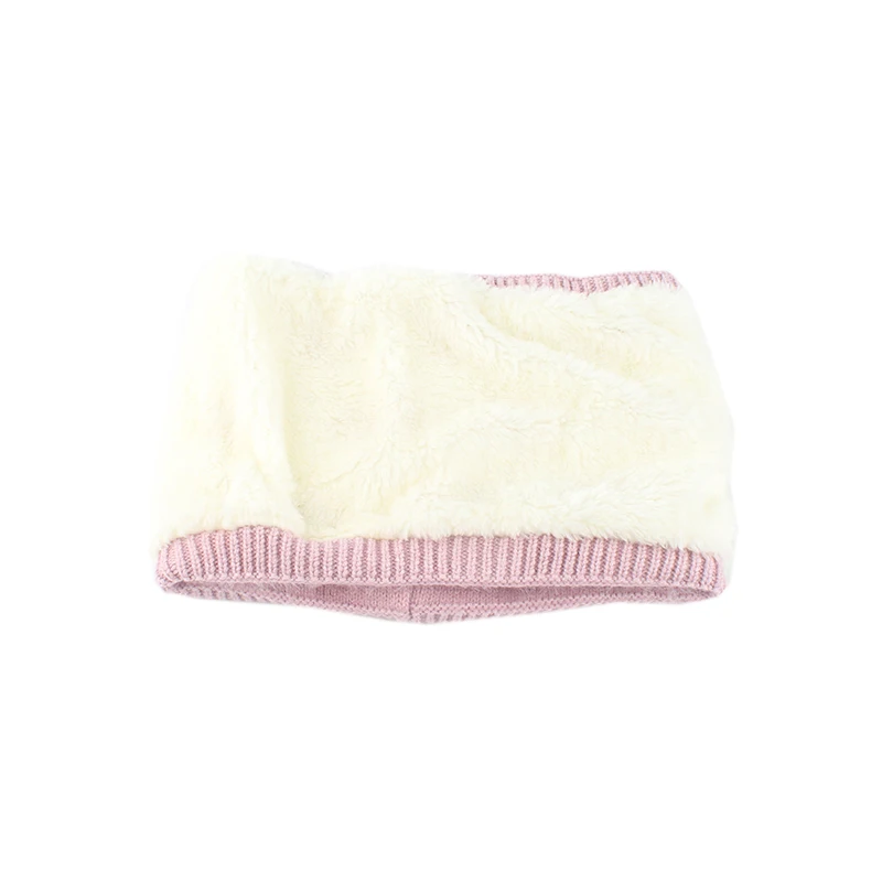 kids Hat Scraf 2 Pieces Set Girls Cute Winter Beanie Cap Outdoor Windproof Warm Hats Fleece lining Ear Protection Pompom Beanies