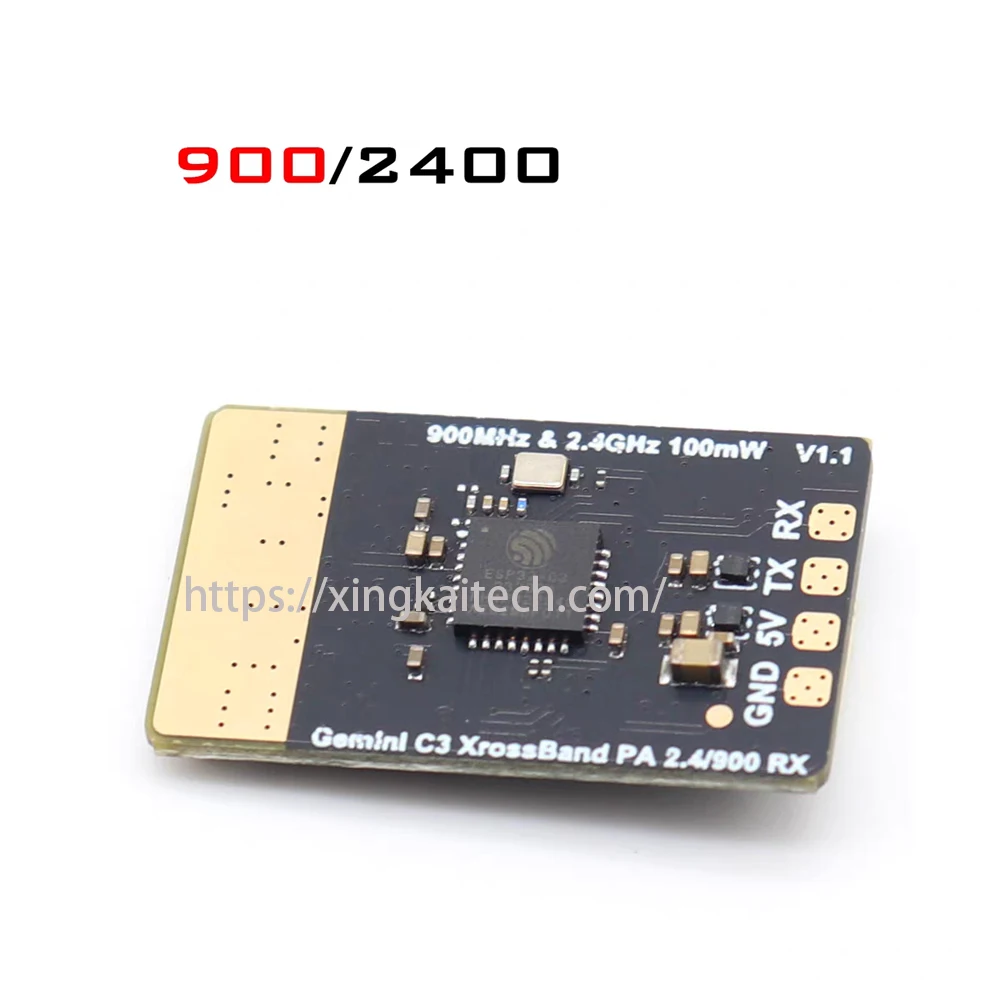 Module ELRS 2.4G/915MHz Gemini Xrossband pour Drone FPV