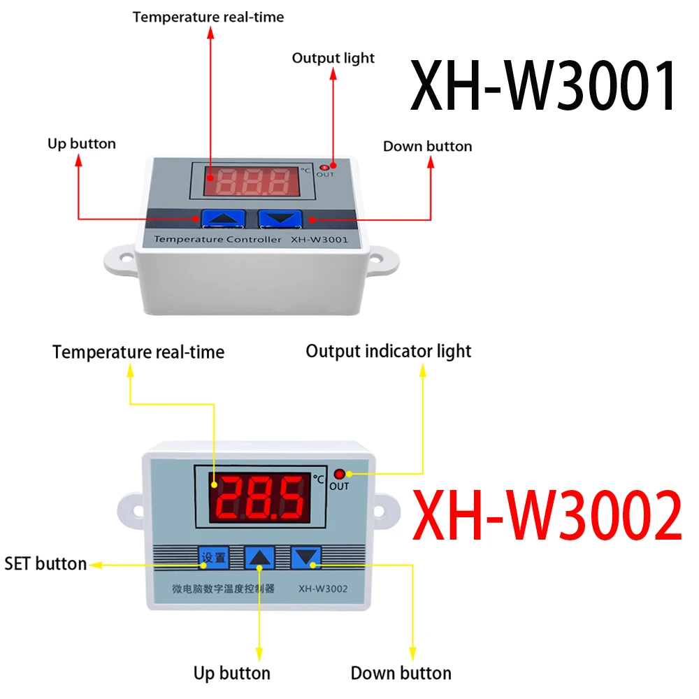 LED Digital Temperature Controller Thermostat for Incubators & Refrigerators