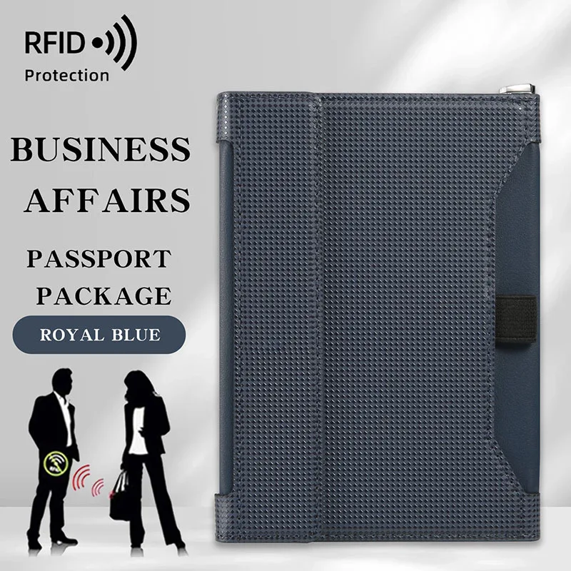Passport Holder Anti-Theft Multifunctional Wallet Card Bag for Travel