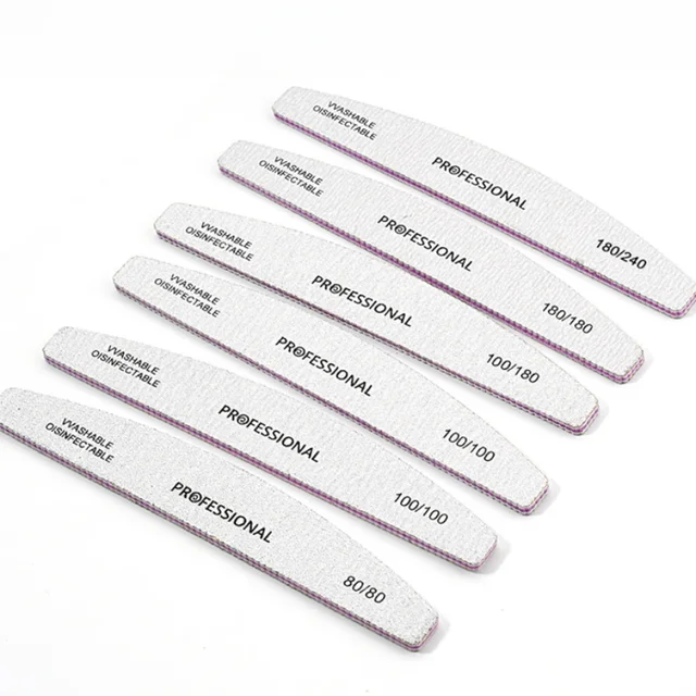 Nail File 100 To 240 Professional Tools Emery for Manicure Lime 240 Sandpaper Gel Polishing Files for Nails Buffers Set Polisher 4