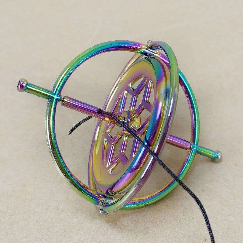 Toy Metal Anti Gravity Rotating Desk Gyroscope Flying Motion Balance Physics Toy for Boys Girls educational toy,physics experimental equipment