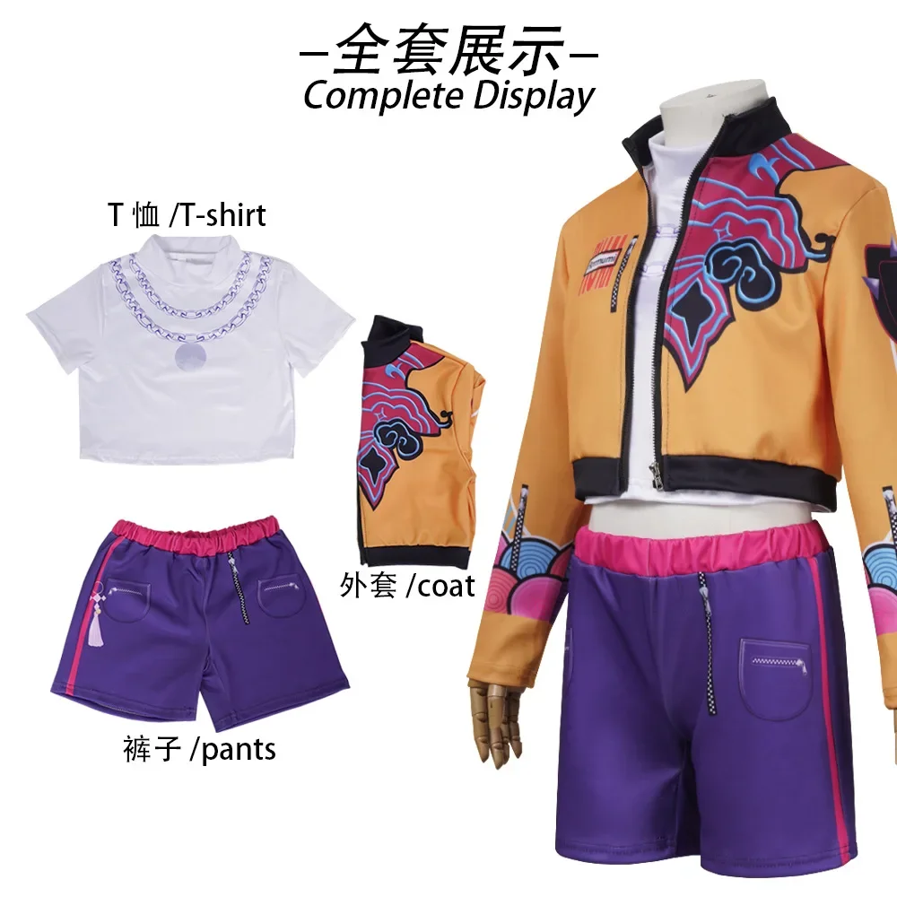 Halloween Huntrix KPop Mira Zoey Rumi Cosplay Costumes Sets for Children Kids Girls Cosplay Anime Uniform Gifts 1