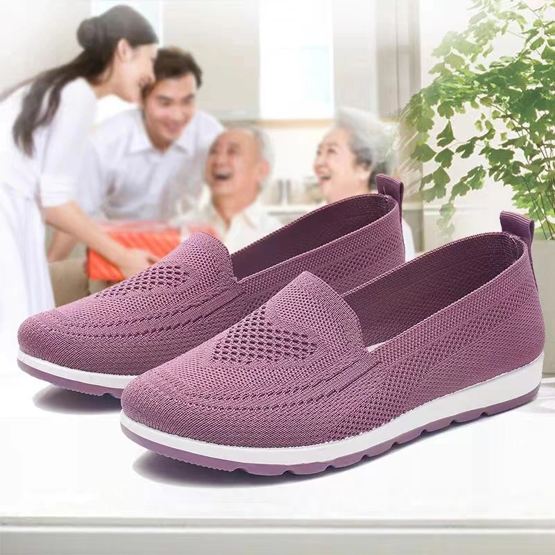 2023 women's summer sneakers slip on flat shoes Women's Casual  walking shoes Female Outdoor Mesh Soft Bottom Sports Shoes