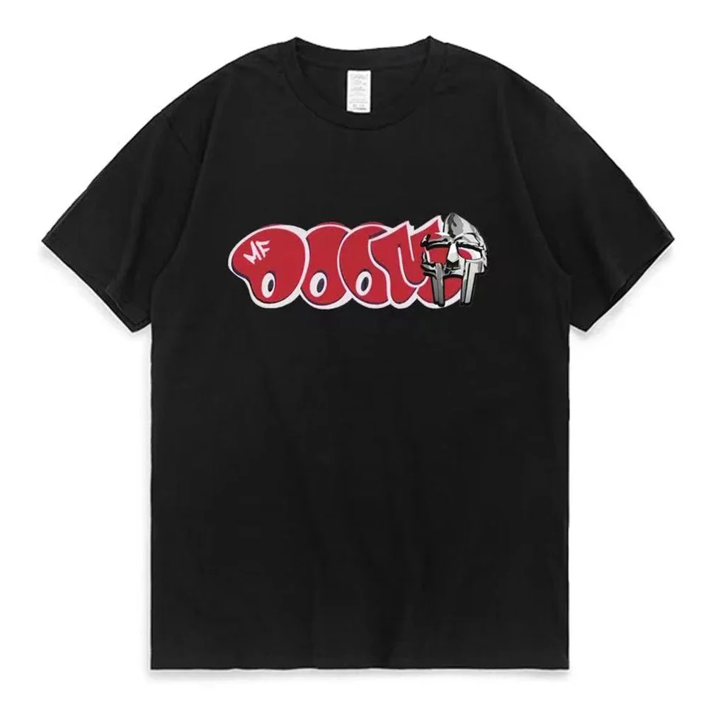 

Модная двухсторонняя футболка певица Mf Doom Madlib Madvillain с графическим рисунком, топы для мужчин и женщин, свободная фотография 01336