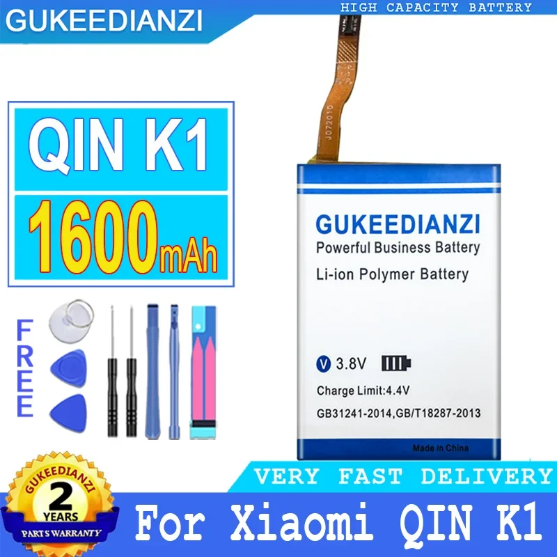 

QINK1 QINF21 QIN2 1600mAh/2700mAh High Capacity Mobile Phone Battery For Xiaomi QIN K1/F21/2 QIN 2 QIN F21 Smartphon Batteries