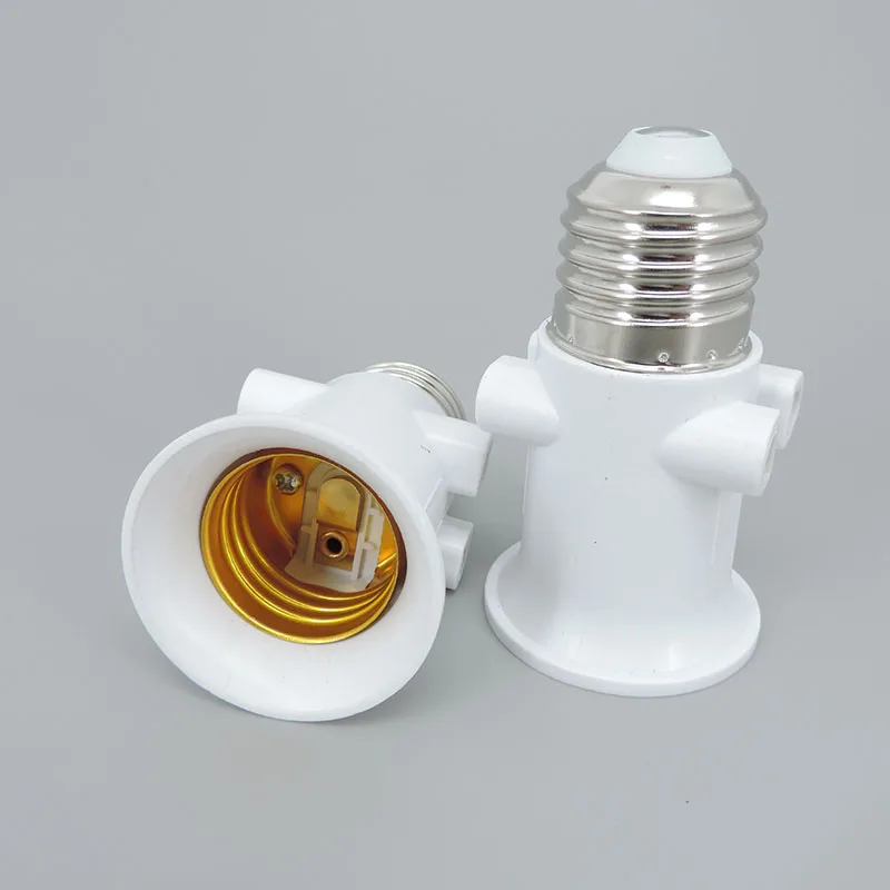 E27 to E27 2-pin EU plug cable Connector LED Bulb Lamp Adapter ABS Holder Base Screw Light power Socket converter M20