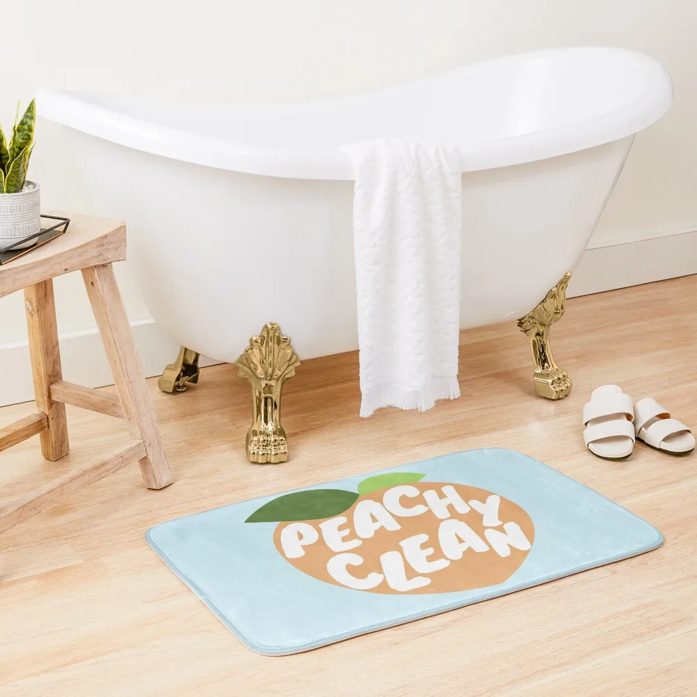 

peachy clean peach Bath Mat Bath Rugs For Bathroom Anti-Slip Shower Mats For Bathroom And Toilet Bathroom Use Floor Toilet Mat