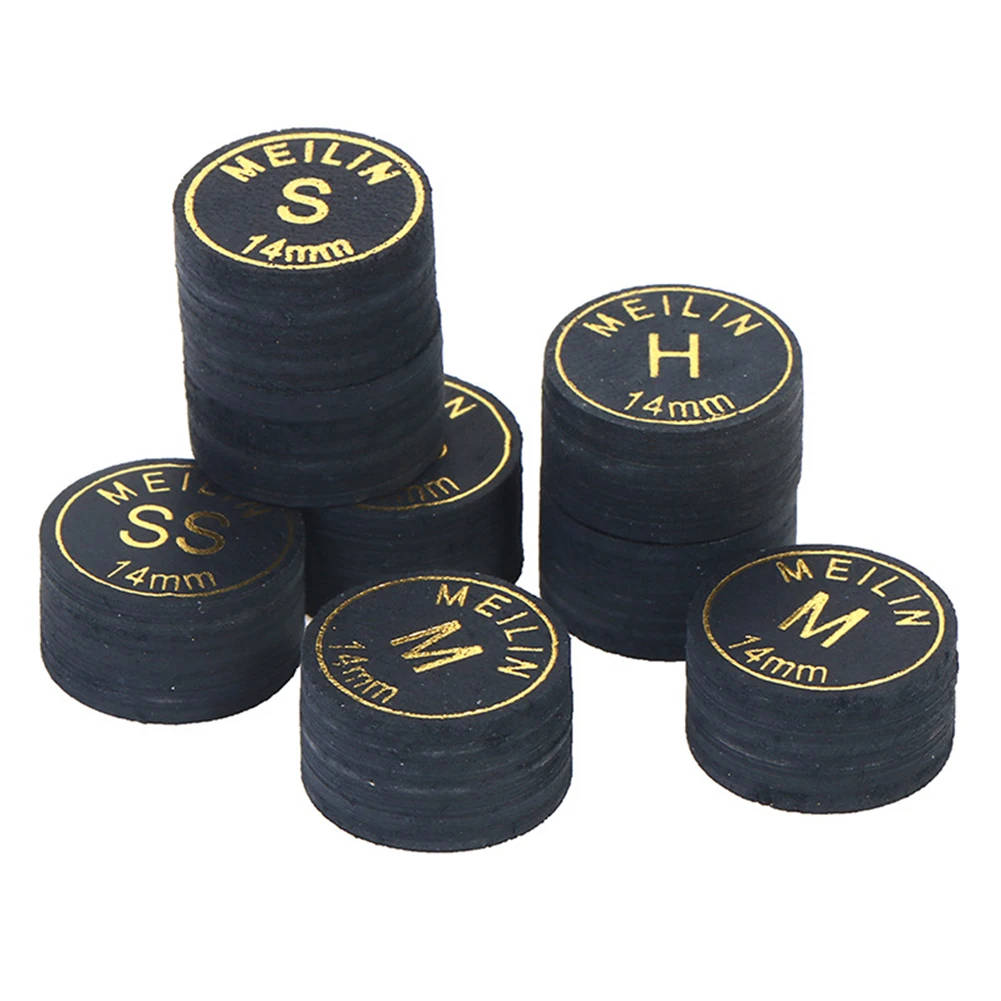 Description Picture 3 of item14mm Japanese Cue Tip Quality Pool Billiard Pigskin Cue Tip 9 Layers Snooker Cue Tip SS S M H Snooker Billiard Accessories