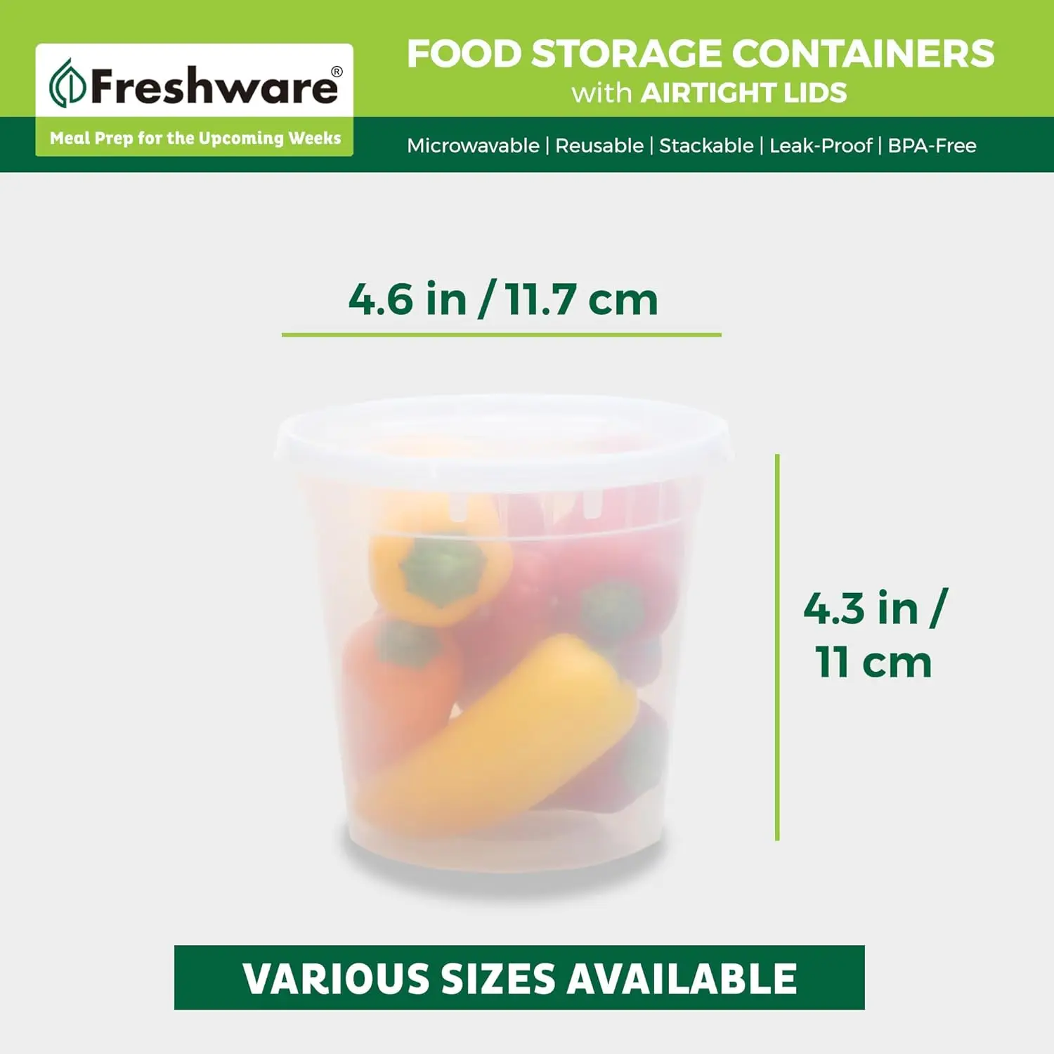 Food Storage Containers [240 Set] 24 oz Plastic Deli Containers with Lids, Slime, Soup, Meal Prep Containers 3