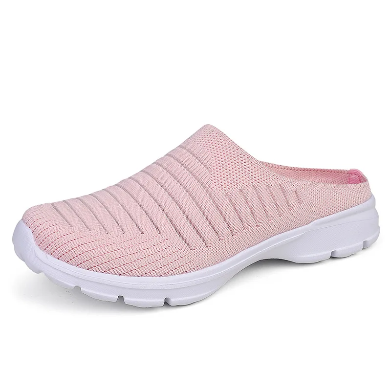 Uomo nuova maglia estiva scarpe Casual Outdoor traspirante mezza confezione pantofole uomo donna fondo piatto moda coppia scarpe da passeggio