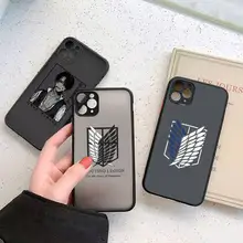 

Attack On Titan Japanese Anime Phone Cases matte transparent For iphone 7 8 11 12 13 plus mini x xs xr pro max cover
