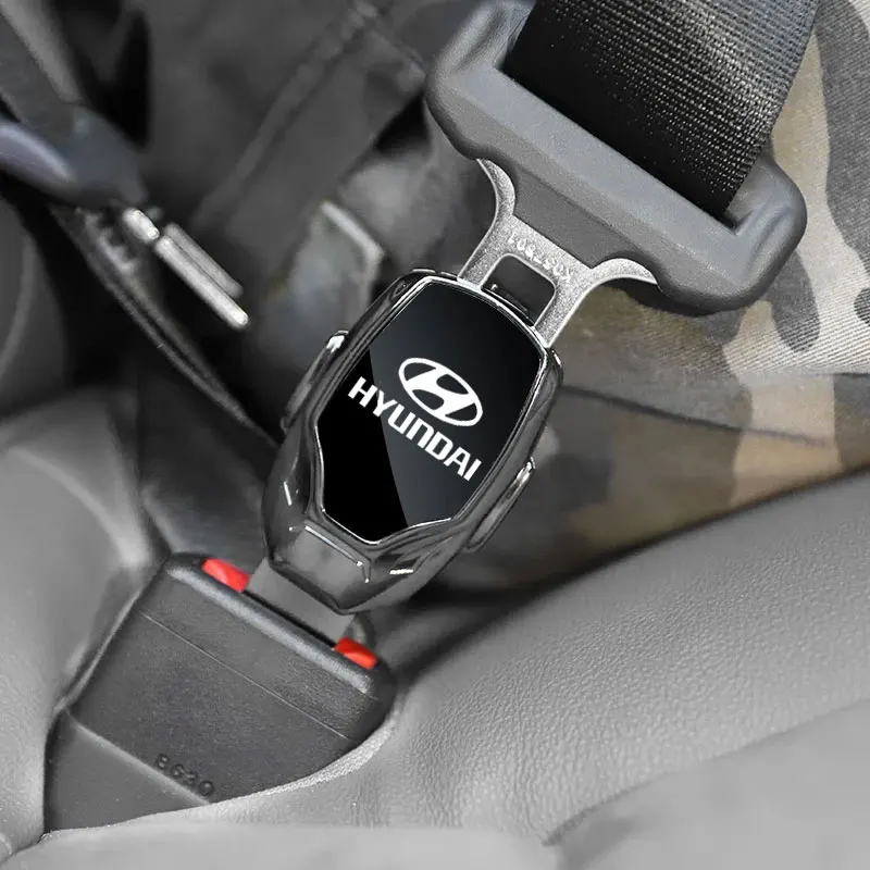 Car Seat Belt Clip Buckle One Button To Release Insert Socket Extender For Hyundai Accent Azera Elantra ioniq Tucson Accessories
