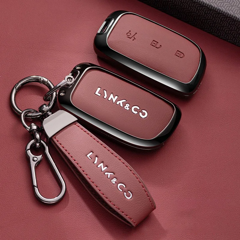 Autoschlüsseletui aus Zinklegierung für LYNKCO Z20 Lynk und Co Z10 LYNK&CO 900, Schlüsselanhänger, Fernbedienung, Gehäuse, Halter, Schlüsselanhänger, Zubehör