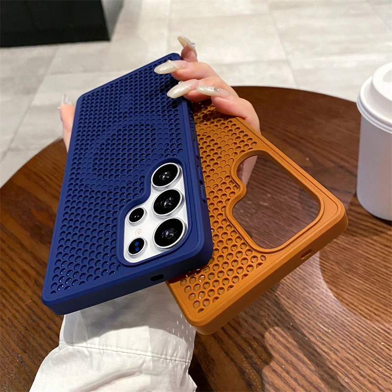 Luxury Heat Dissipation Breathable Magnetic Wireless Charging Phone Case
