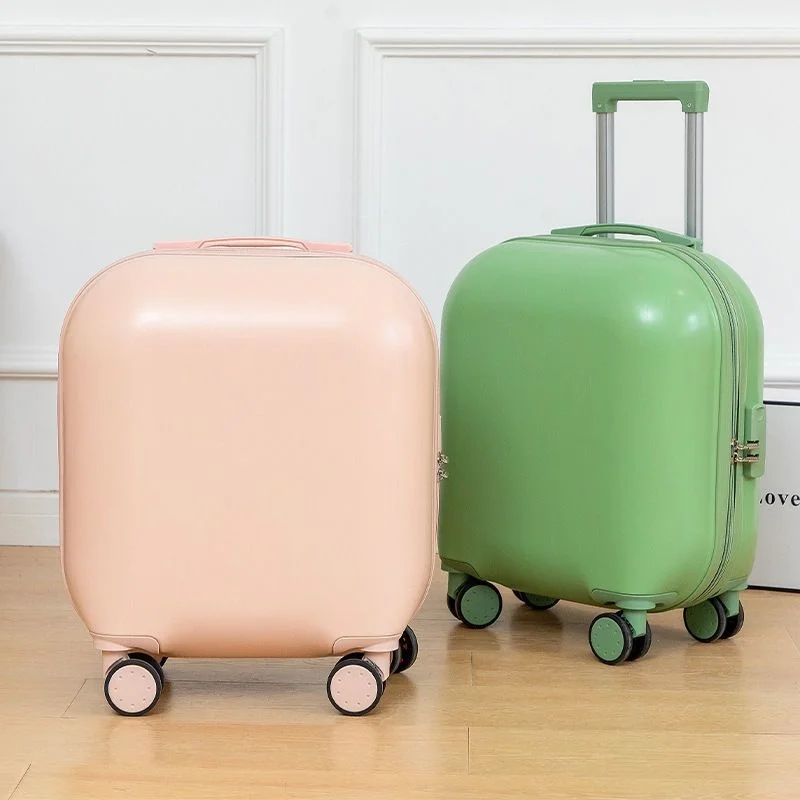 

18/20 Inch Small Suitcase Carry On Luggage Valises Universal Wheel Password Trolley Case Zipper Cabin Mute Rolling Luggage Bag