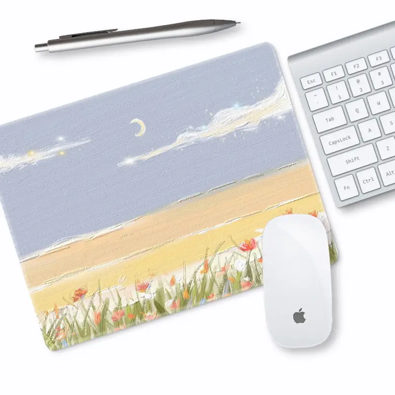 Tapis De Souris, Tapis De Souris Personnalisé Avec Motif Marbre Rose Gris, Tapis De Souris De