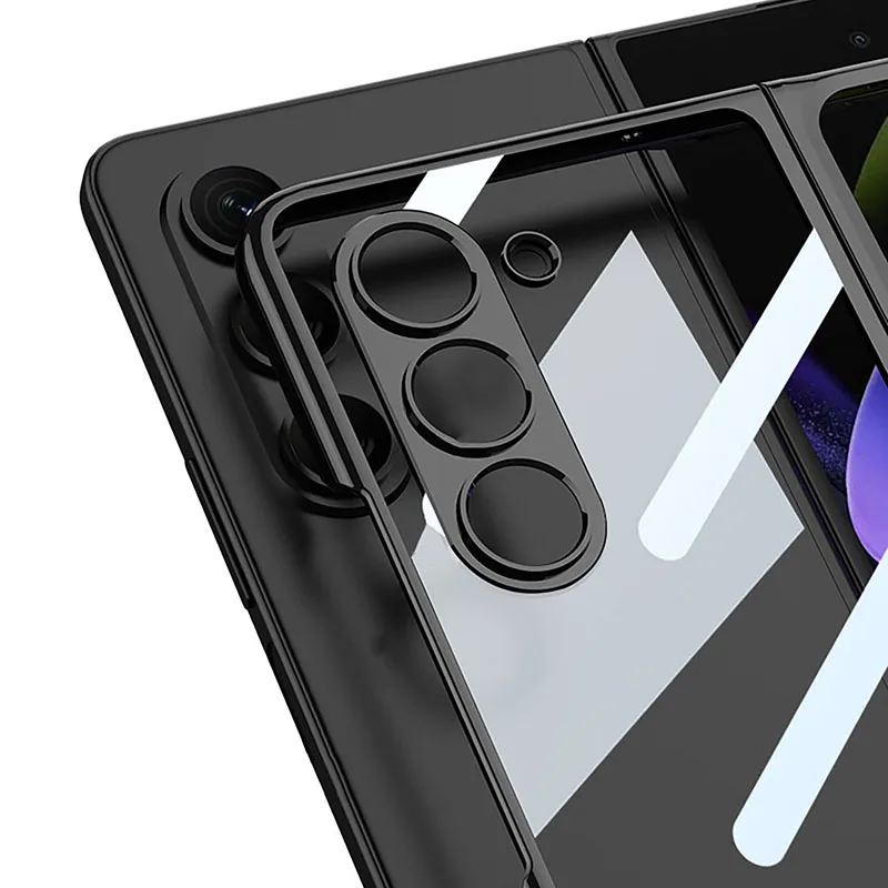 GKK Luxury Plating 360° Protective Hard Case with Front Glass Cover - Premium Design