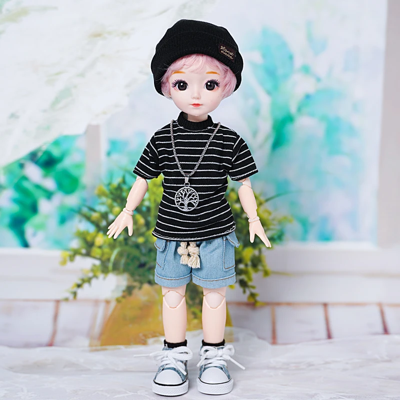 1/6bjd boneca roupas camisa topos calças pijamas conjunto casa roupas para  grande 1/6, yosd, 30cm boneca roupas acessórios sapatos - AliExpress