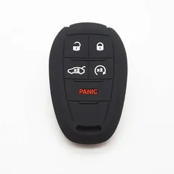 Silicone Remote Control Protective Key Case Cover (Black)