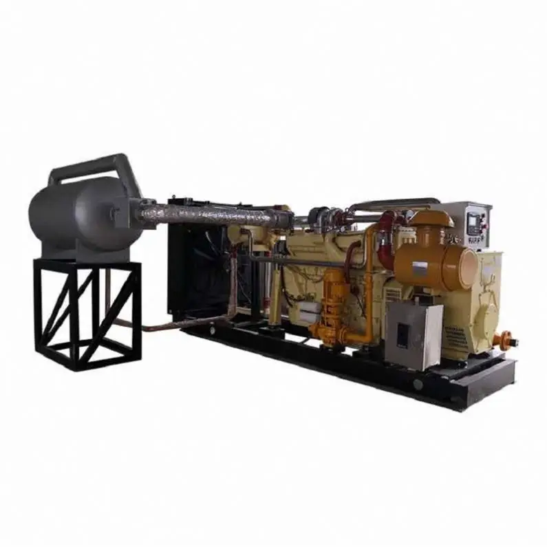 500kw biogas Natural gas power Gas Turbine Generator Set with UK brand engine methane Gas Generator images - 6