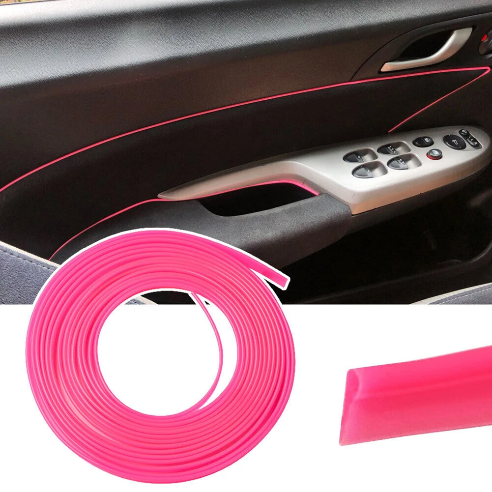 1 шт. 5 м Универсальная розовая точка оформления интерьера автомобиля