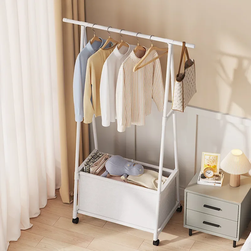 Clothes Racks Hanger Stand Foldable Furniture Living Room Movable Shelf Standing Coat Rack Shoerack Hangers