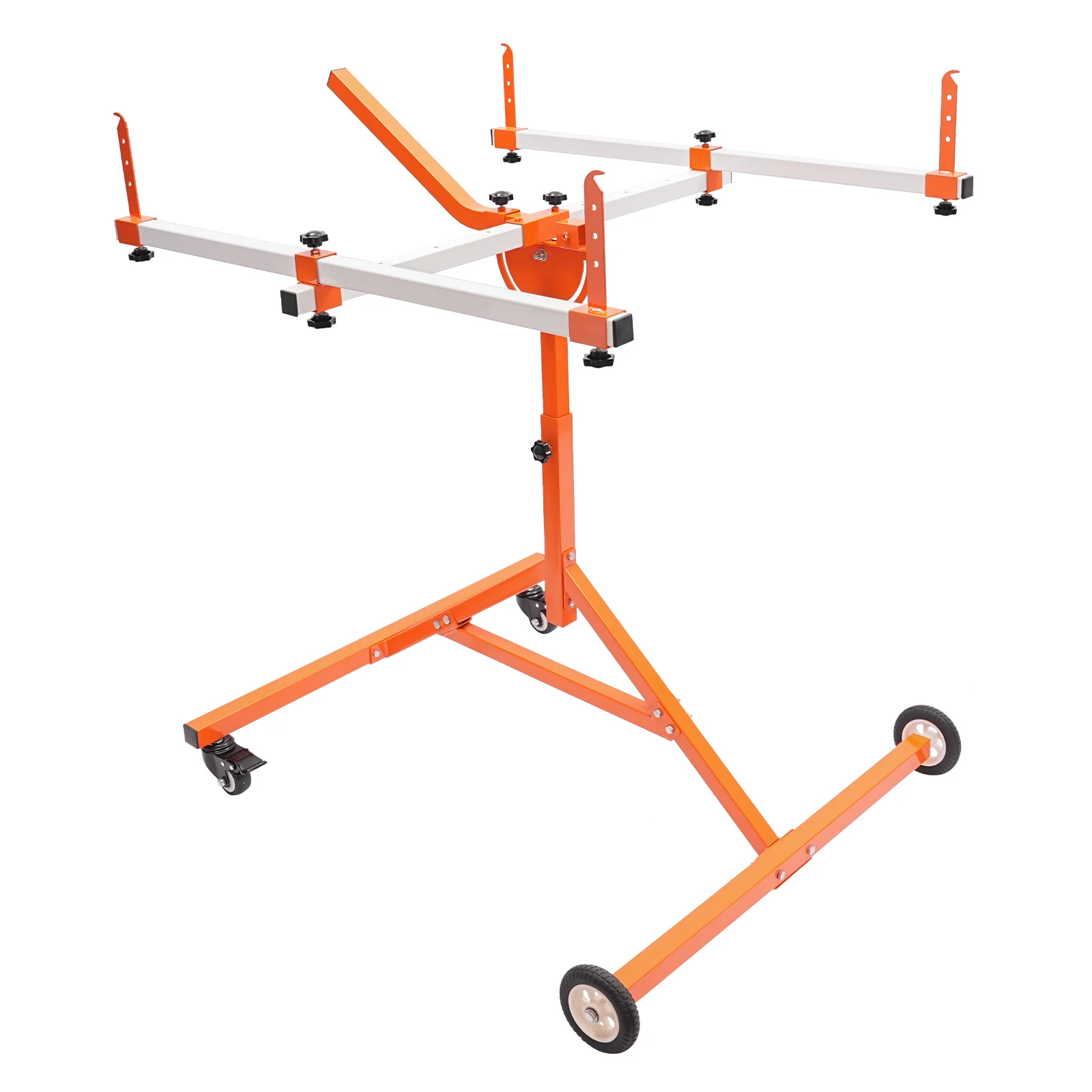 360° Rotating Paint Stand with Wheels & Brakes, Heavy Duty Auto Body Painting Stand for Car Body Panels