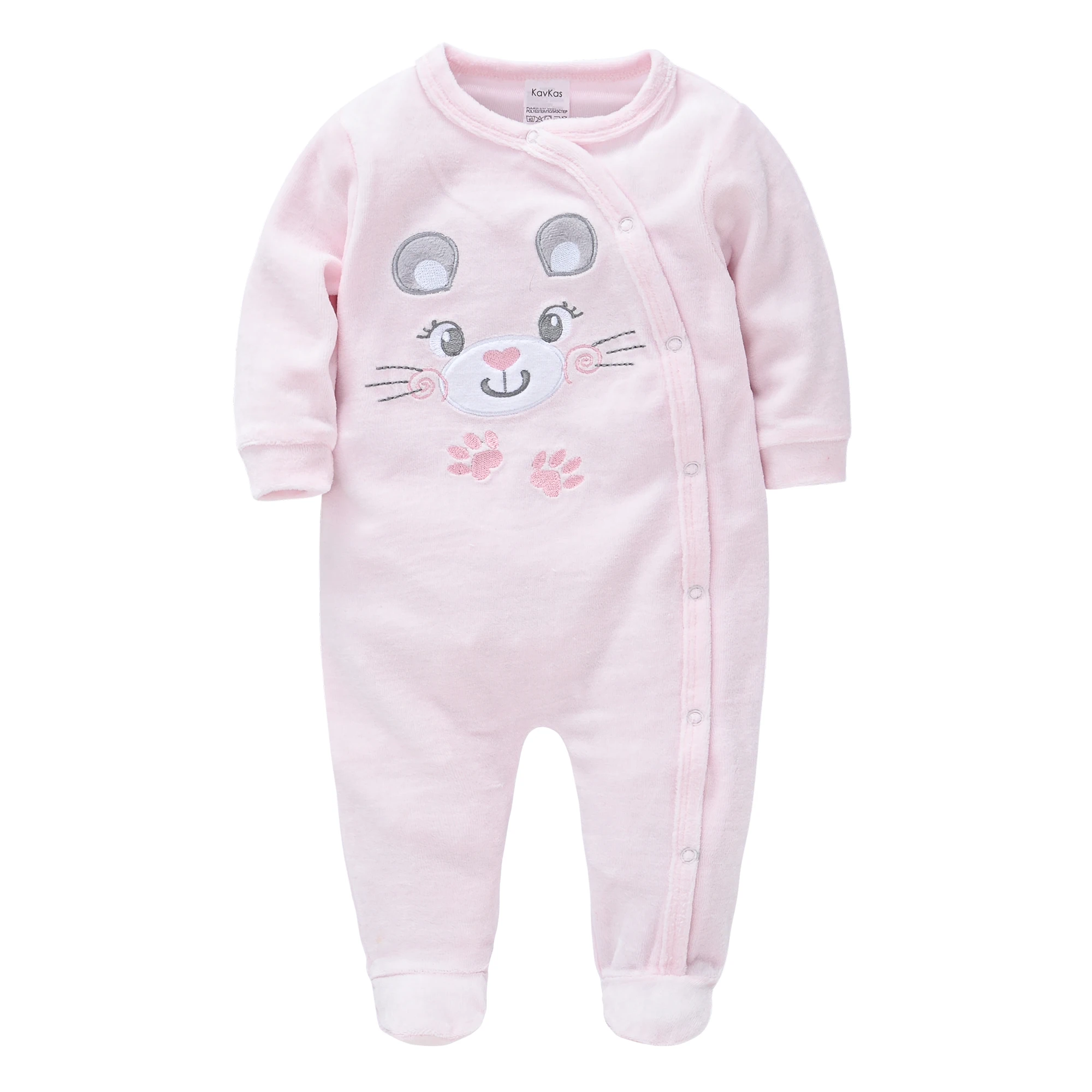

Honeyzone Winter Baby Girl Overall Animal Cat 3 To 6 Months Pink Long Sleeve Newborn Clothing Plush Romper
