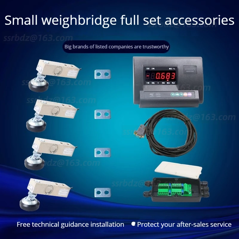 Weighbridge Set 1t 2t 5t Diy Electronic Scale Small Floor Scale Accessories Yzc-320c Load Cell And Yaohua 12e Indicator