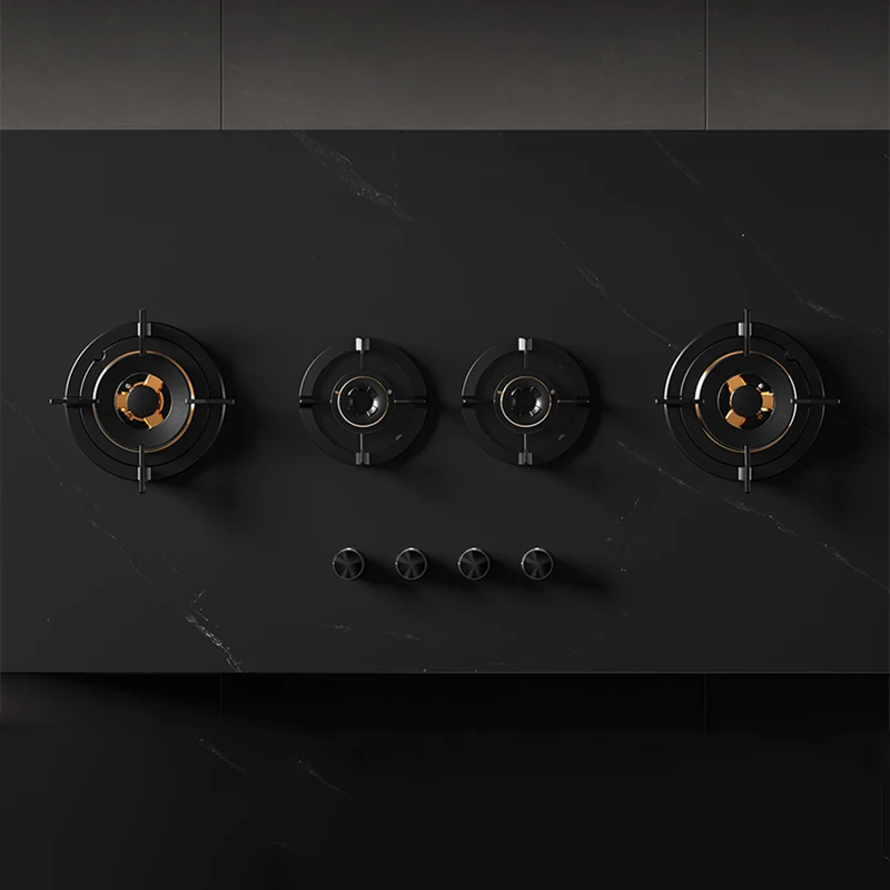 Premium Built-in Gas Cooktop 4-Burner 5.2KW Copper Flame Failure Protection Panel-Ready for Custom Kitchen 3