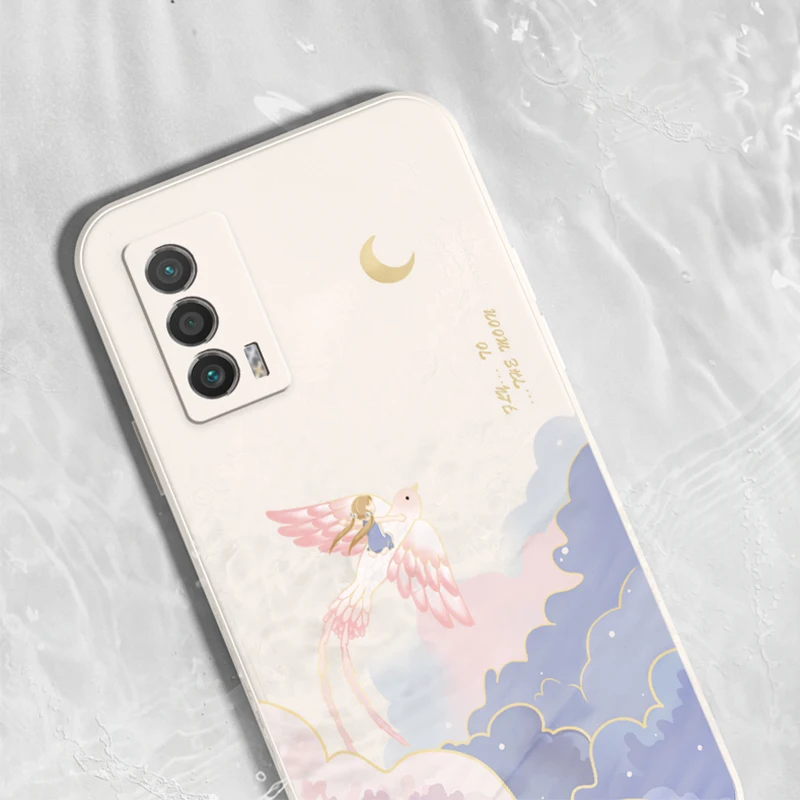 NOHON Casing Soft Case For VIVO S1 S5 S6 S9 S9E V11 V15 V17 V19 V20 V21 V21E IQOO 5 7 NEO 3 Z1 PRO Auspicious Magpie Cover |