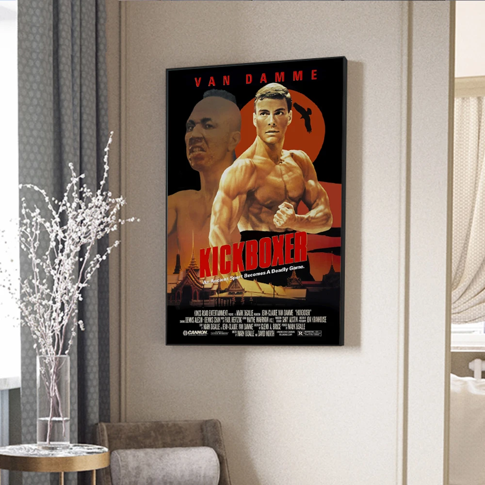 

Vintage Kickboxer Movie Wall Art Van Damme Boxing Print Art Canvas Poster For Living Room Decor Home Wall Picture