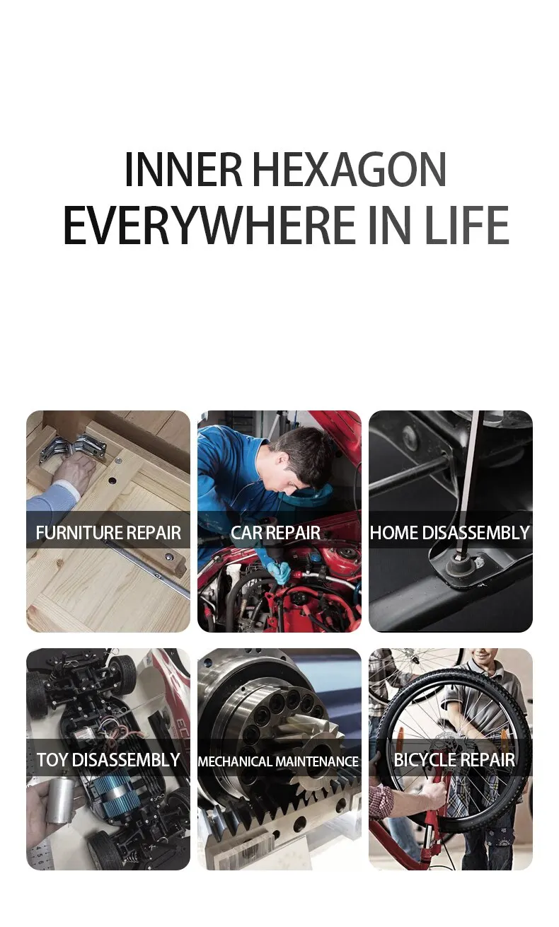 S12bfdbc3ee184d1495533bd6551644b9n L Type Hand Tools Kit Allen Key Set Hex Wrench Screwdriver Set Hexagon Spanner Universal Ball End Torx Star Keys Tool Mallzona