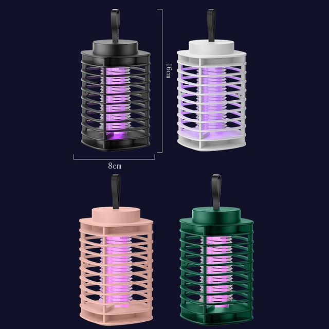 Fizikai Elektromos Ütés Szúnyoggyilkos Lámpa Hordozható Uv Csapda Légy Hiba Bug Zapper Usb Újratölthető Otthon - Image 6