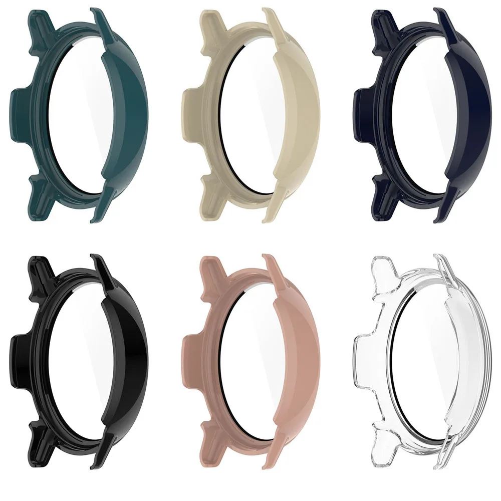 BEHUA Durable Smartwatch Protector Case with Tempered Glass Screen Frame