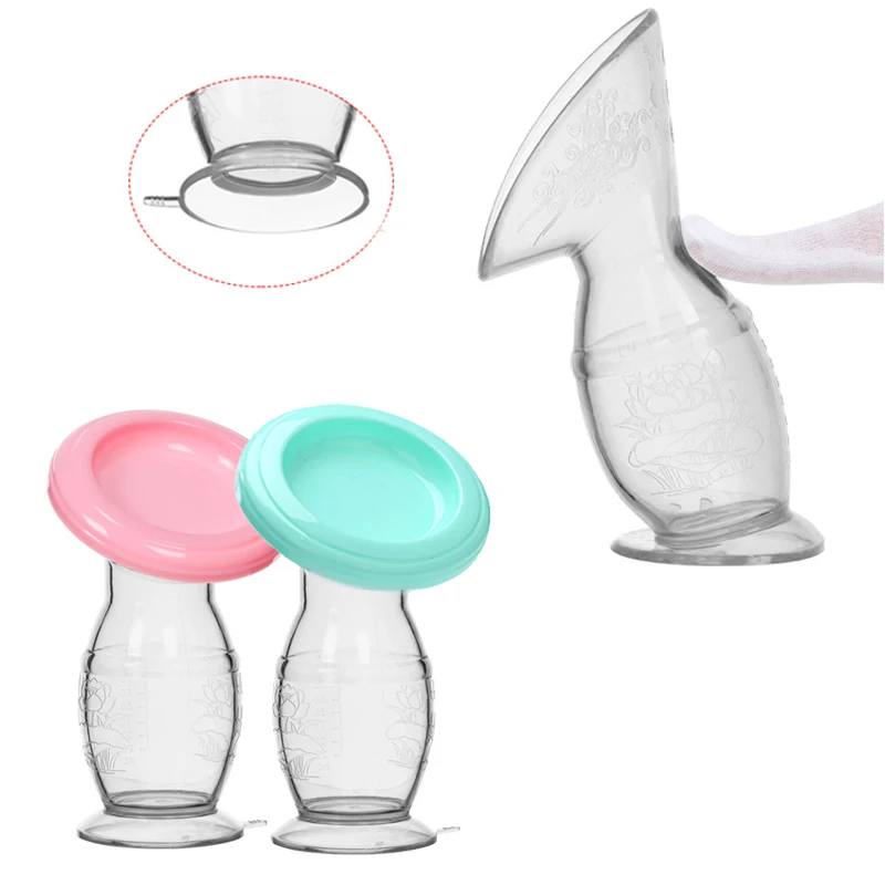 Silicone Sucker Manual Breast Pump Accessories Maternal Milk Collector Holder Baby Breastfeeding Bottle Puerperal Nursing Pump breast pump accessories,breast pumps,breastmilk collecter
