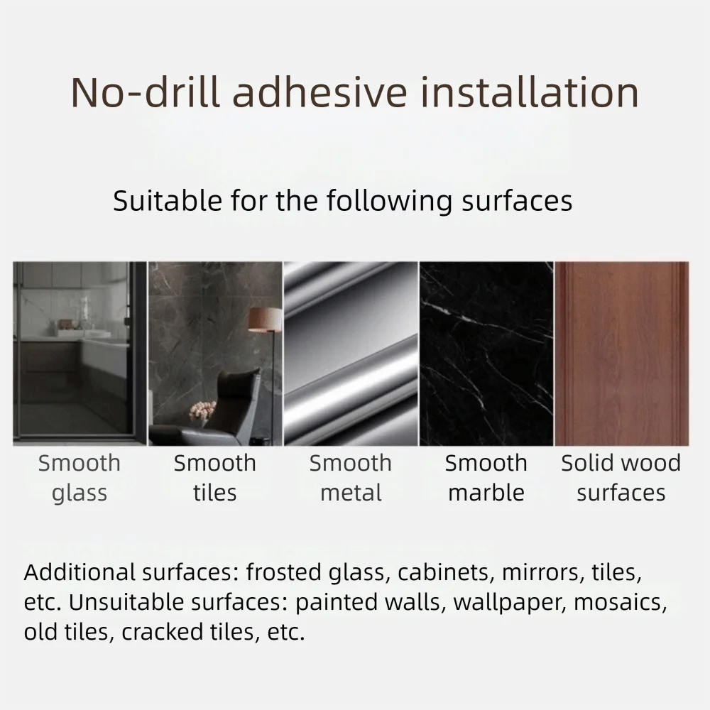 2Pcs Stainless Steel Clothes Hanger Storage Rack Wall-mounted Foldable Clothes Drying Hanger Punch-free Waterproof Tissue Holder