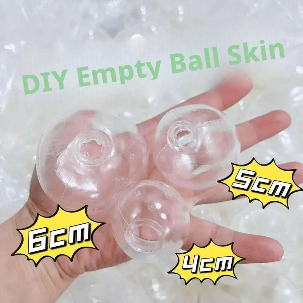 DIY 투명 고무 풍선 껍질, 수제 스퀴시 장난감용 리필 가능한 공 껍질