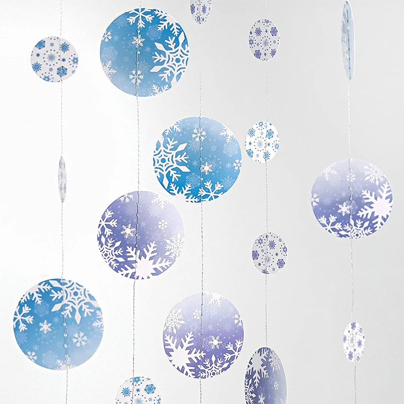 Winter Christmas Silver Snowflake Backdrop Bling Glitter Spots Photo  Background