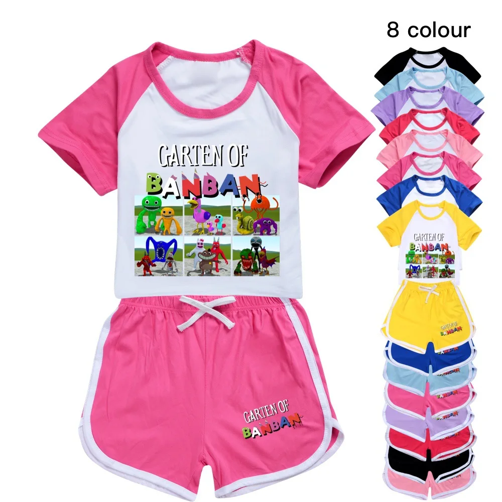 

Garden of Banban Summer Boys Clothes Pullover T-shirt+Shorts 2pcs Sets Kids Sportsuit Toddler Girl Outfits Children Clothing