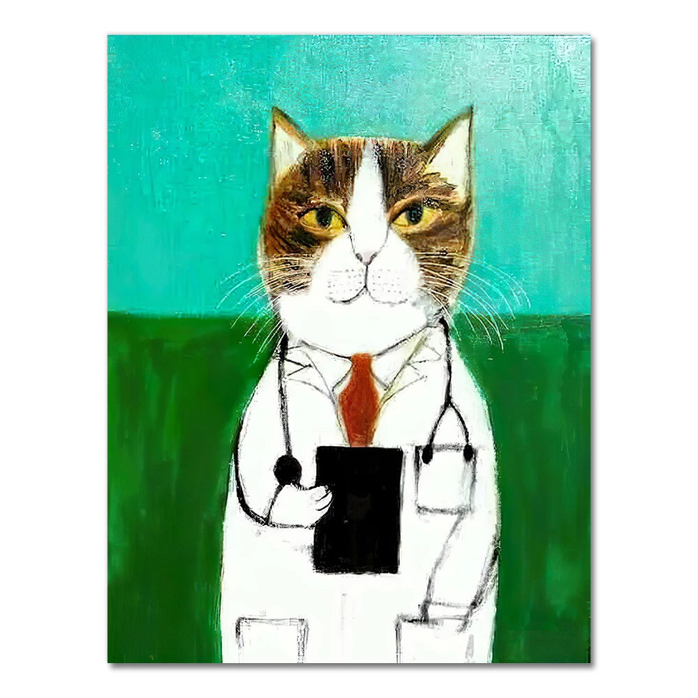 5 Pannelli Su Tela Quadro Su Tela Gatto Animale Senza Cornice 200 X 100 Cm 5 Pezzi Quadri Stampa Pannello Pittura Immagini Moderni Murale Arte Moderna Foto Soggiorno Decorazione Da Parete