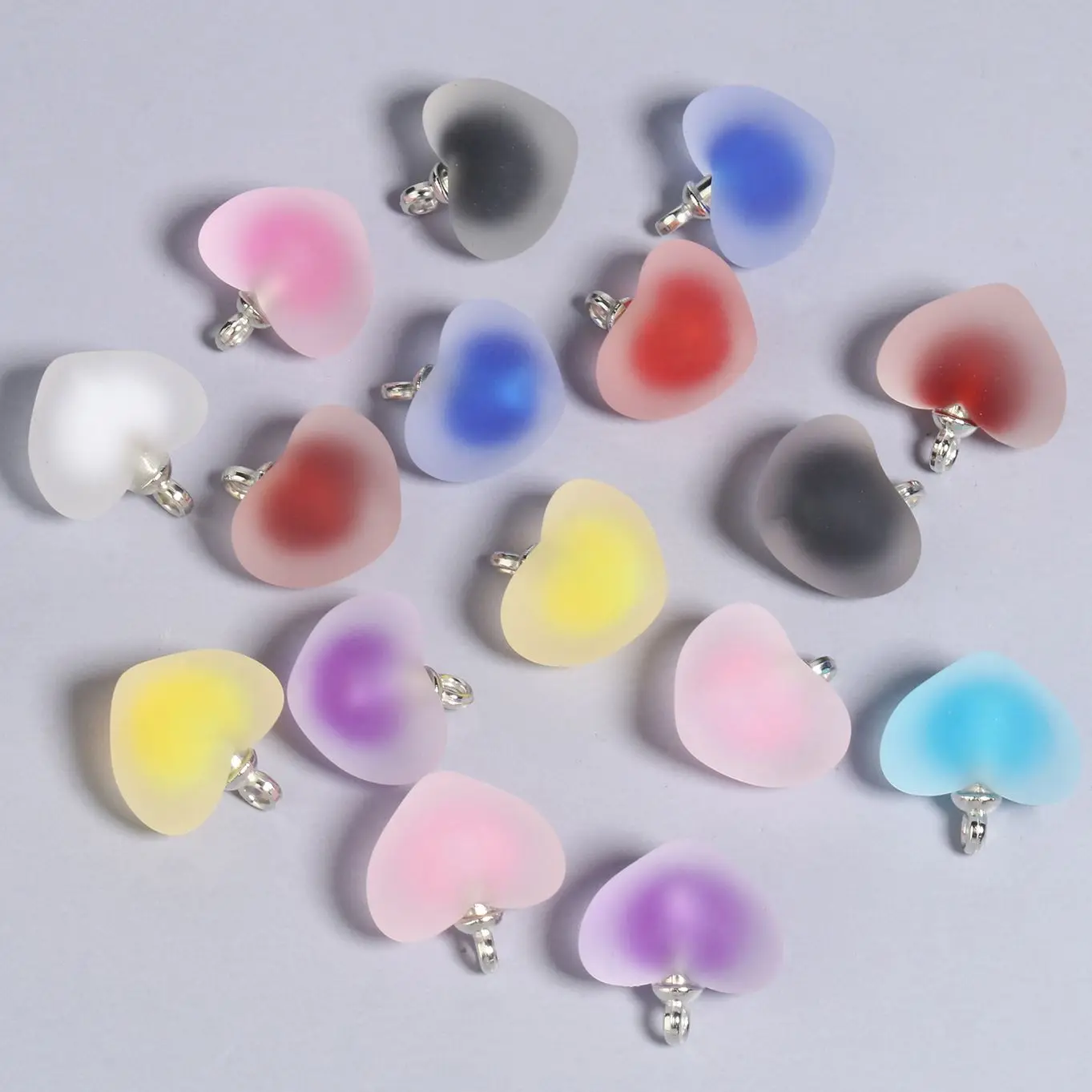 Valentine Charms Jewelry Making  Acrylic Charms Jewelry Making - 10pcs  Charms Heart - Aliexpress