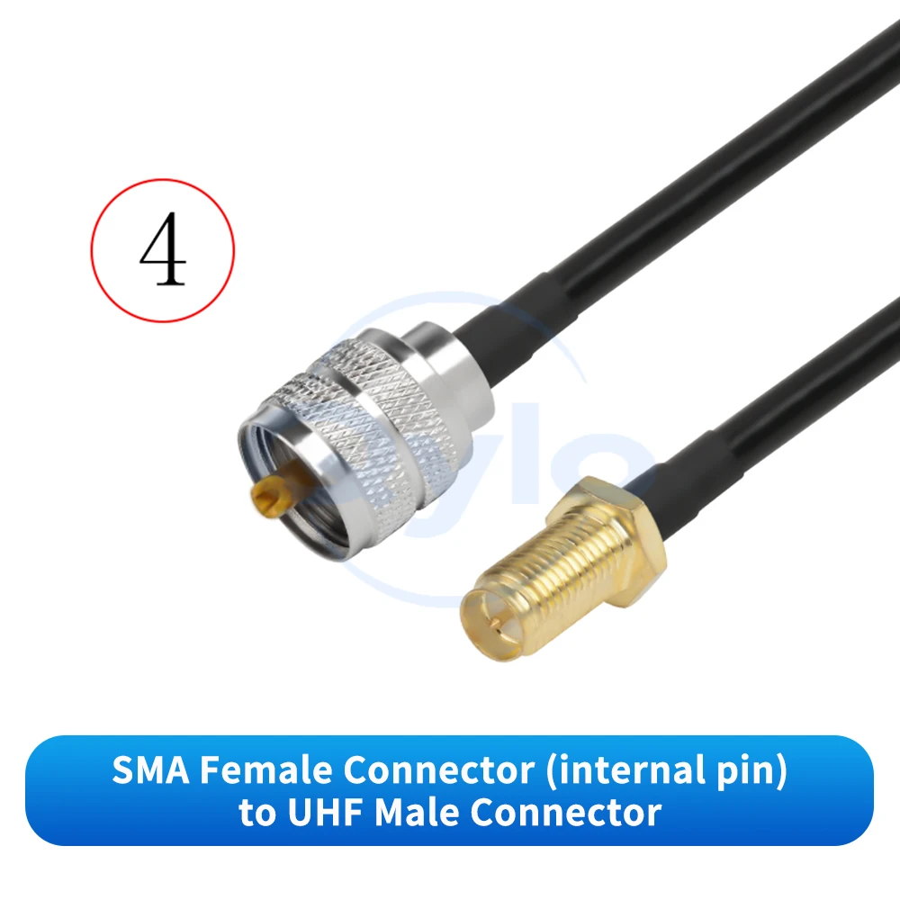 (1 Stück) LMR240 SMA-Stecker auf UHF-Stecker Verlängerungskabel UHF-Adapterkabel für Router AP RF Verlängerungskabel 50-4