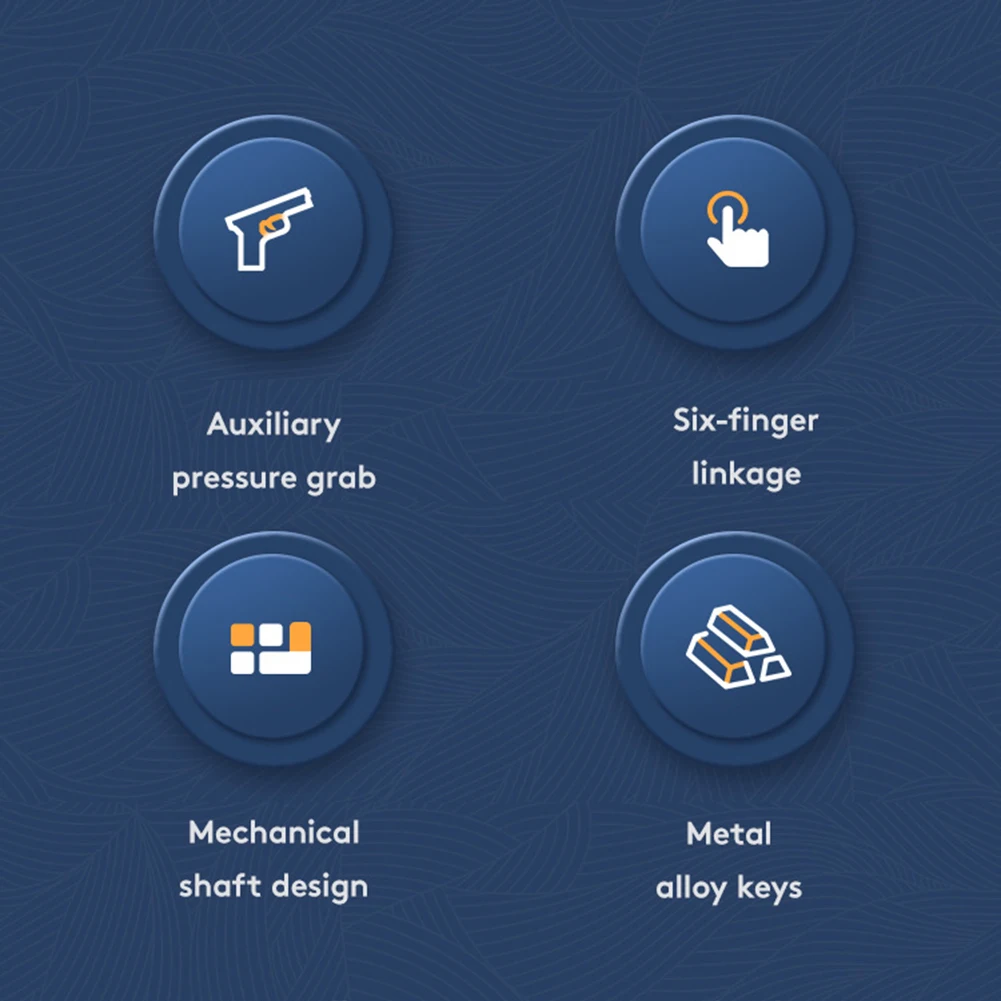 G21 Mobile Phone Game Trigger Gamepad Joystick 6 Finger Shooter Fire Button Controller Finger Sleeve for PUBG Game Controller