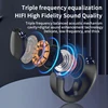 Wireless Ear Clip on Headphone TWS Bluetooth 5.3 Earphone Single in-Ear HiFi Stereo Touch Control Sports Headset with Mic 6