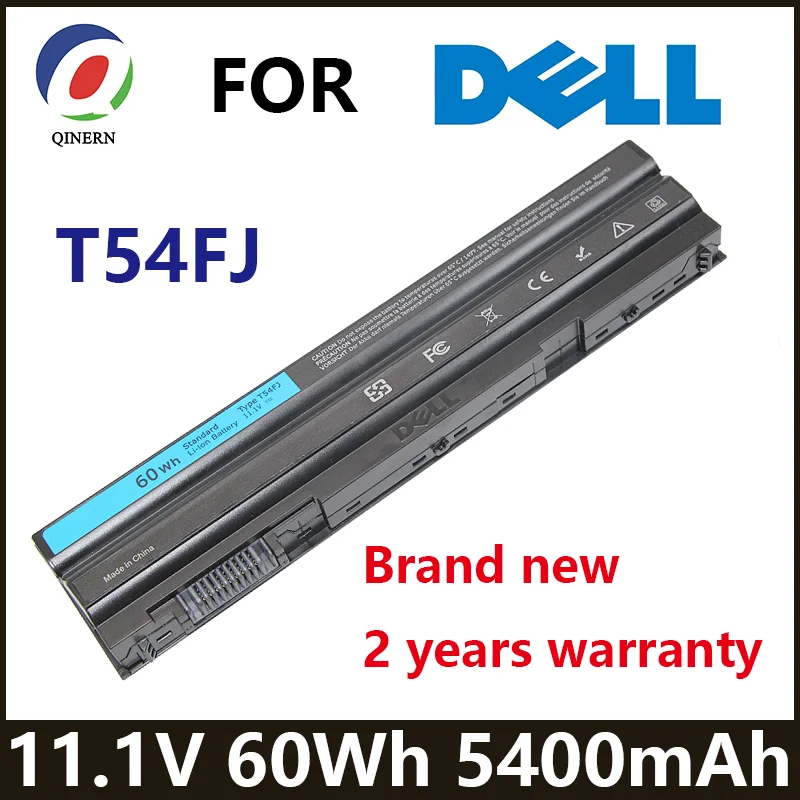 T54FJ 60Wh 11.1V Laptop Battery For Dell E5420 E5430 E6120 E5520 M5Y0X E5530 E6420 E6420 E6430 E6520 8858x 3560 T54F3 T54FJ