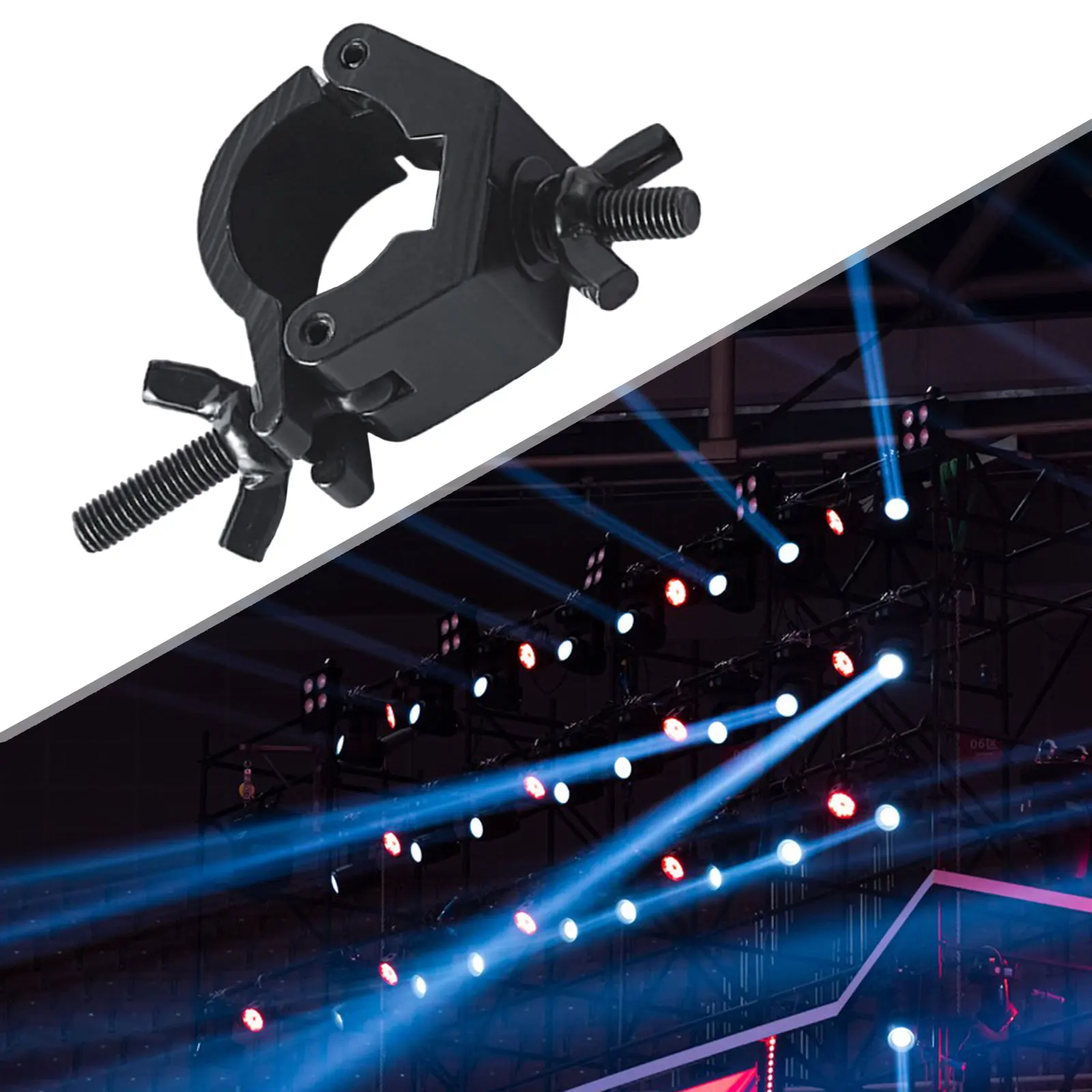 Heavy Duty Single Head Swivel Clamp Aluminum DJ Light Clamp Stage Lighting Clips For LED Par Moving Head Beam Spot Clamps dj light clamp
