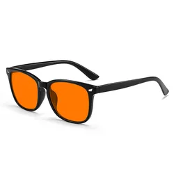 Enhanced Anti Blue Light Glasses with Red - Tinted Lenses (Orange)