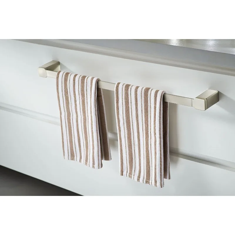90 Degree 18-Inch -Towel Bar, Brushed Nickel ， Chrome
